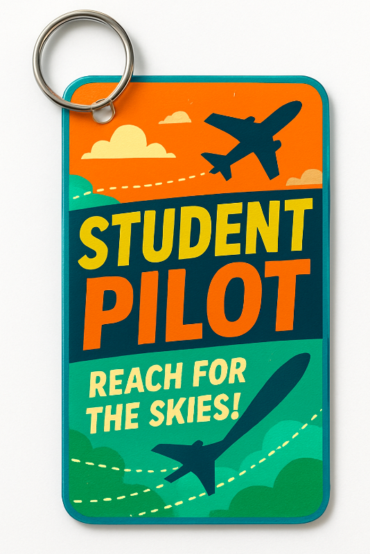 student pilot keychain